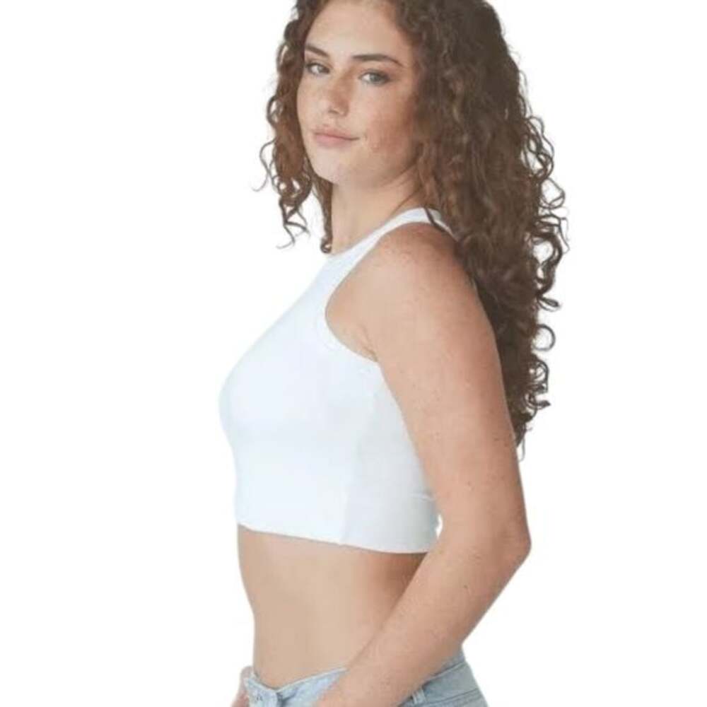 Klassy Network Racerback Brami in White Size Medium NWT